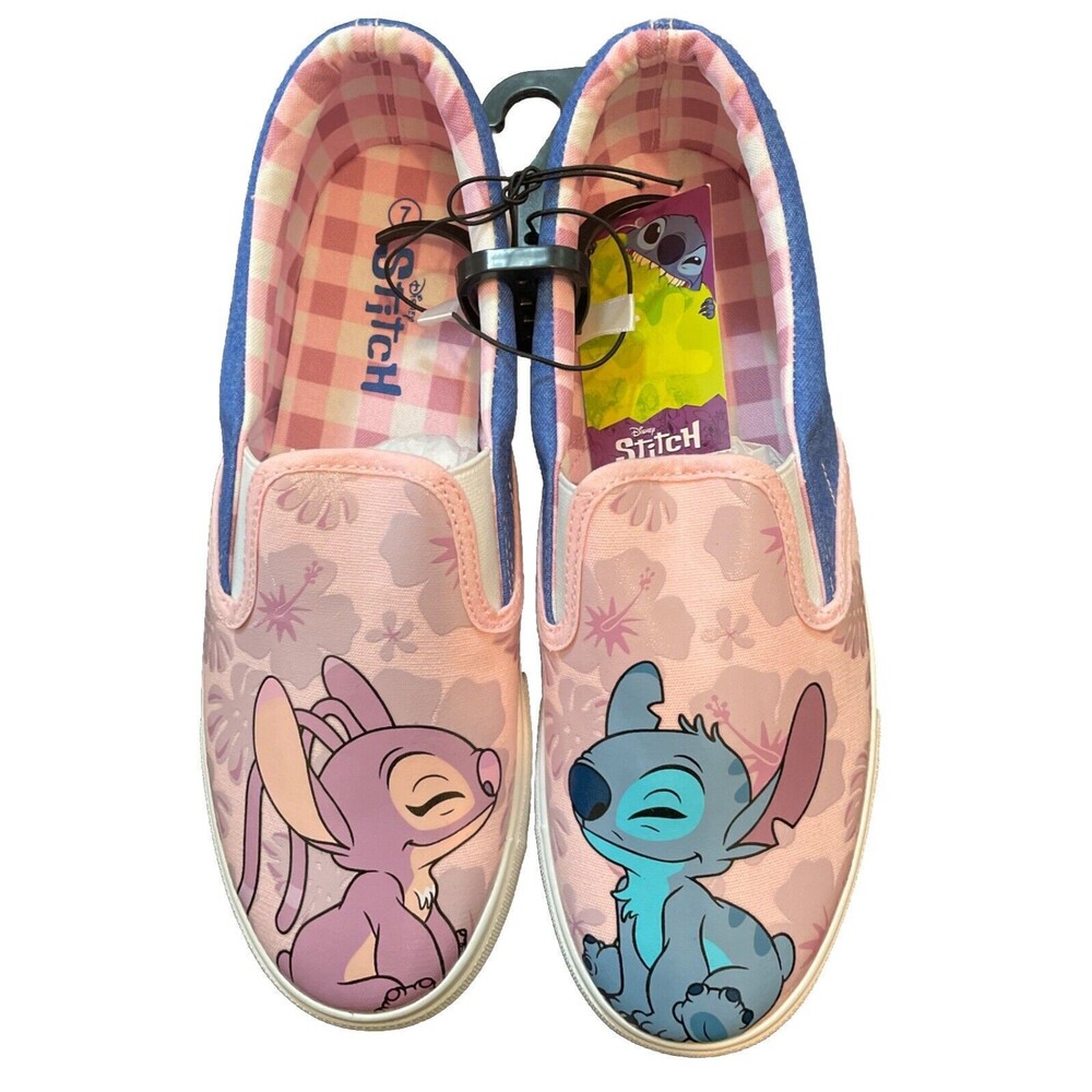 NWT Women's Disney Lilo and Stitch Low Top Slip On Sneaker.  Size 7